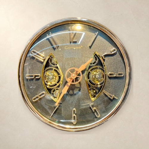 A striking Modern Skeletal Wall Clock.