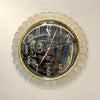 Luxurious Crystal Sunburst Quartz Wall Clock – 16" Elegant Decor