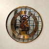 Modern Skeleton Moving-Gear Clear Wall Clock