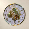 Modern Skeleton Moving Gear Wall Clock | Transparent Casing