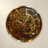 Modern Skeleton Moving Gear Wall Clock | Transparent Casing