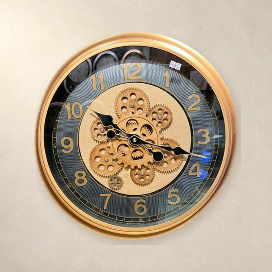 Industrial Gear Moving Wall Clock (Steampunk Vintage Style)