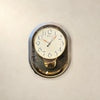 BOALA Oval Decorative Pendulum Wall Clock with Silent Sweep Movement