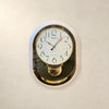 BOALA Oval Decorative Pendulum Wall Clock with Silent Sweep Movement