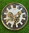 BAOLI Industrial Moving Gear Wall Clock with Minute Track Border