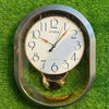 BOALA Oval Decorative Pendulum Wall Clock with Silent Sweep Movement