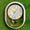 BOALA Oval Decorative Pendulum Wall Clock with Silent Sweep Movement