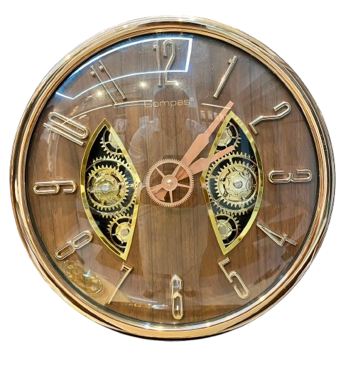 Category-1 - A striking Modern Skeletal Wall Clock.