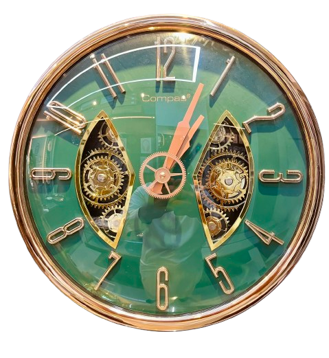Category-1 - A striking Modern Skeletal Wall Clock.