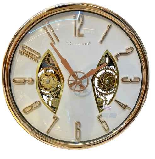 Category-1 - A striking Modern Skeletal Wall Clock.