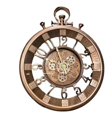 Category 2 - Vintage Steampunk Mechanical Pocket-Watch Wall Clock