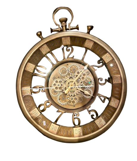 Category 2 - Vintage Steampunk Mechanical Pocket-Watch Wall Clock