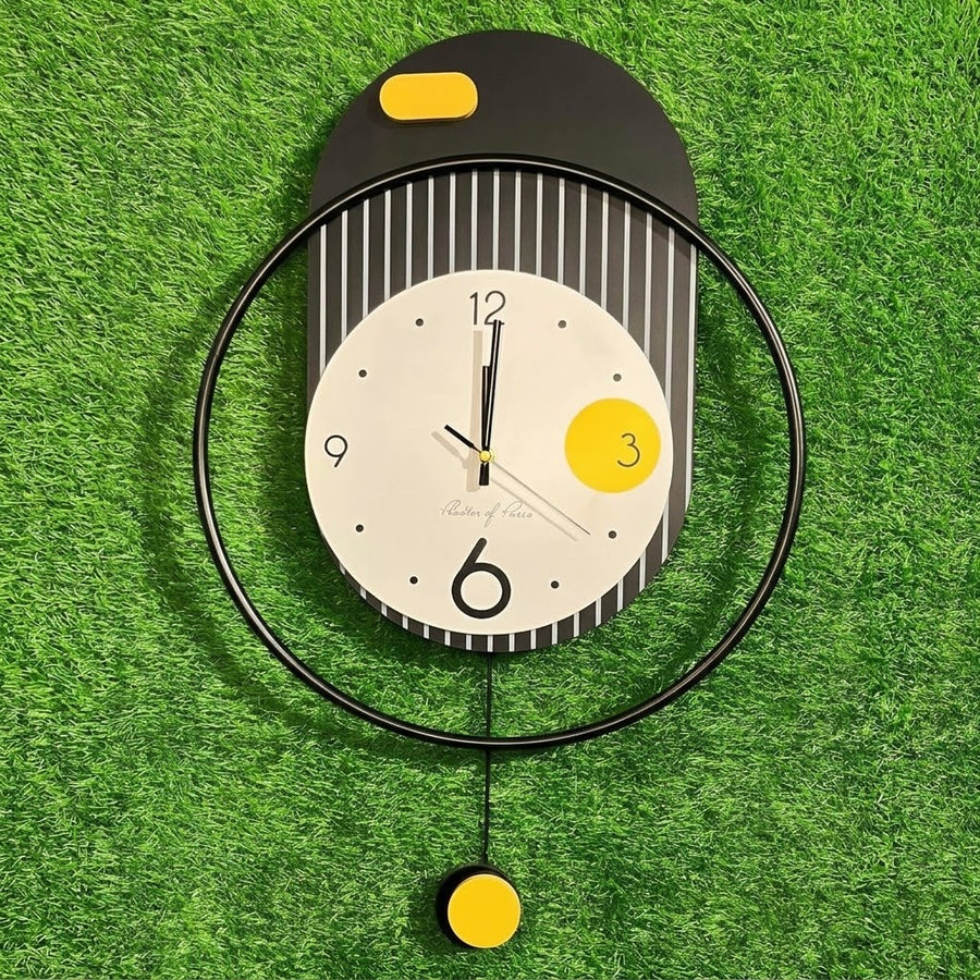 Nordic Minimalist Geometric Wall Clock – Modern Asymmetric Wall Decor