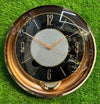 Luxury Modern Pendulum Wall Clock – Premium Metallic Frame with Textured Dial